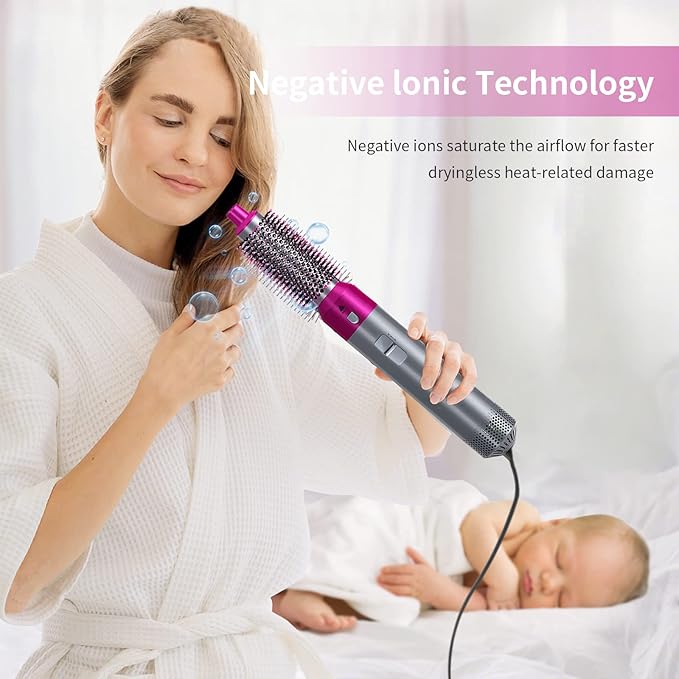 ʙᴜʏᴢᴇɴ™ Hot Hair Brush 5 in 1 – فرشاة الشعر الساخنة 5 في 1