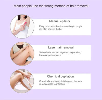 ʙᴜʏᴢᴇɴ™Purple Epilator – آلة إزالة الشعر البنفسجية