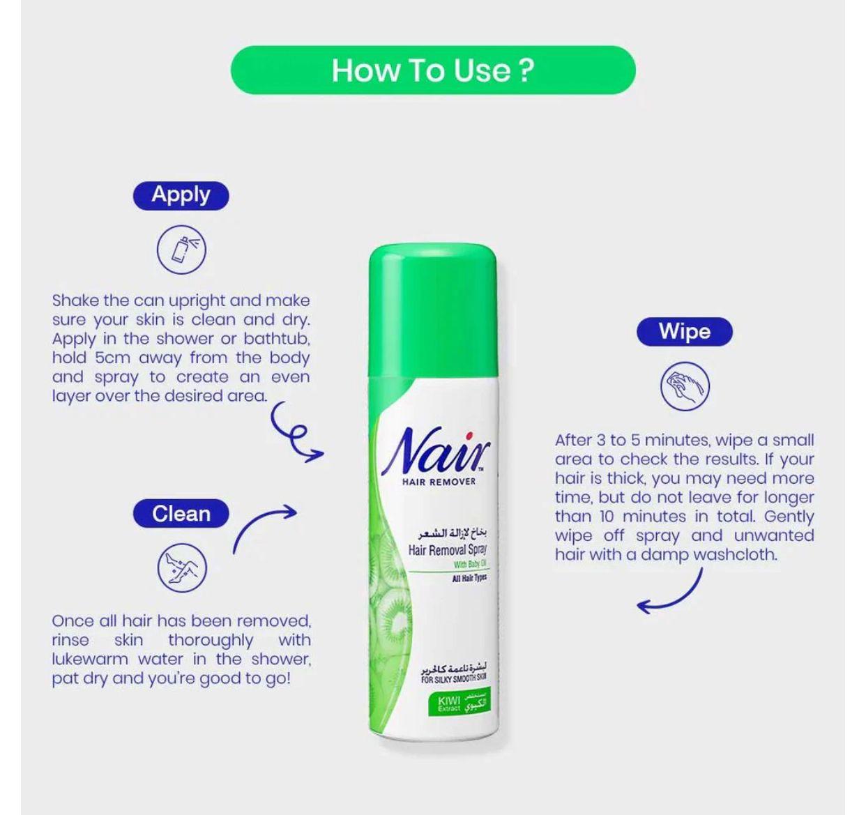 ʙᴜʏᴢᴇɴ Nair Hair Removal Spray – بخاخ إزالة الشعر نير