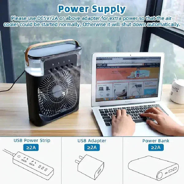 ʙᴜʏᴢᴇɴ™Mini Air Cooler  ميني مكيف الهواء المحمول